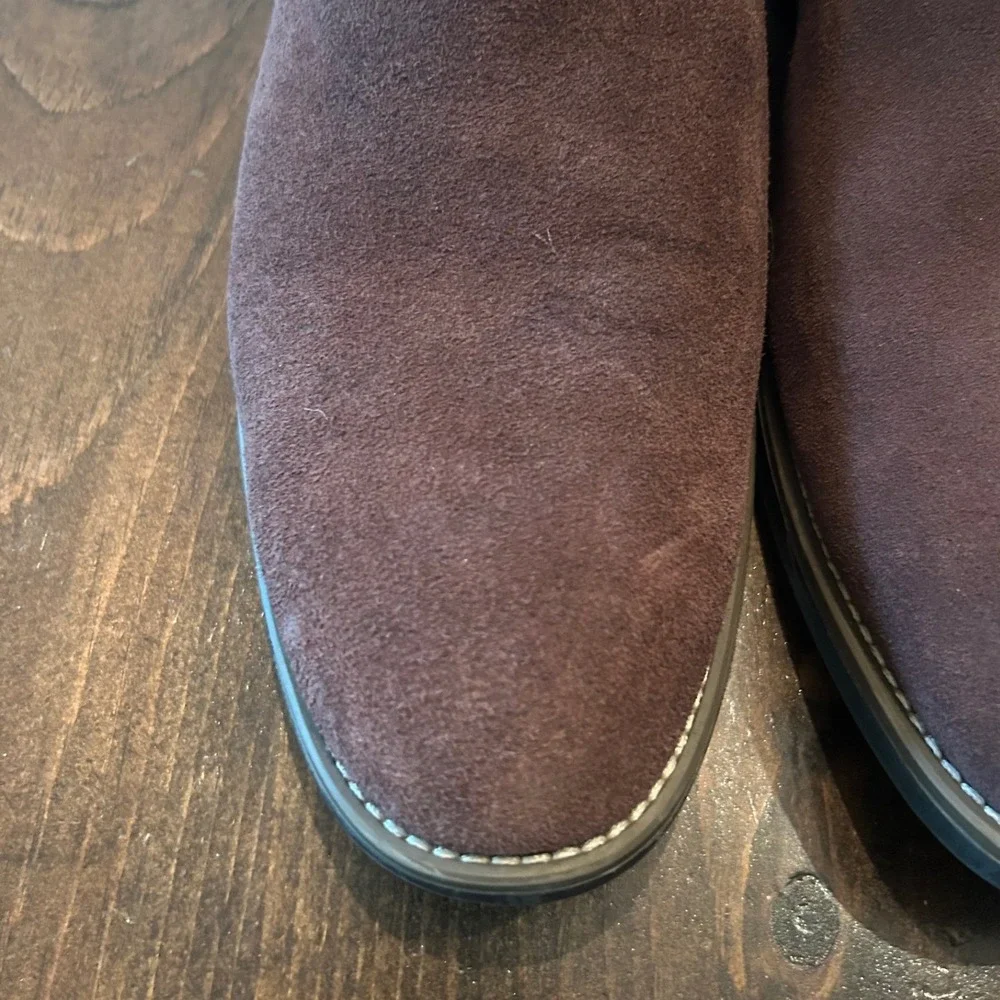 Bruno Marc Urban-06 Chelsea Boots Mens 13 Dark Brown Suede Ankle Dark Academia